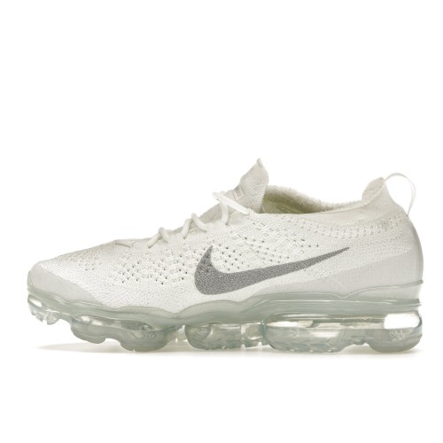 Кроссы Nike Air VaporMax 2023 Flyknit White Pure Platinum (W) - женская сетка размеров