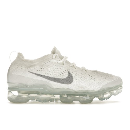 Кроссы Nike Air VaporMax 2023 Flyknit White Pure Platinum (W) - женская сетка размеров