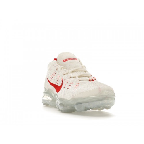 Nike Wmns Air VaporMax 2023 Flyknit Sail Track Red - женская сетка размеров