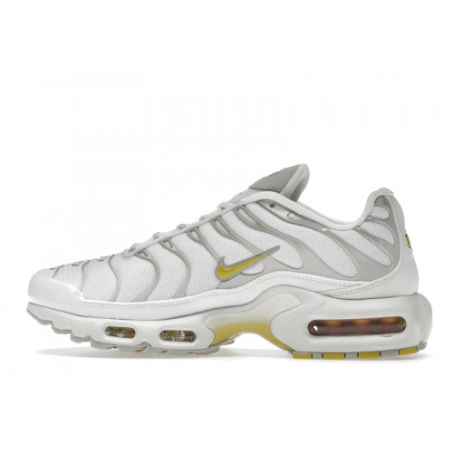 Кроссы Nike Air Max Plus White Bone Celery (W) - женская сетка размеров