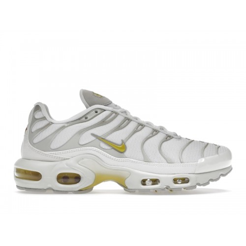 Кроссы Nike Air Max Plus White Bone Celery (W) - женская сетка размеров