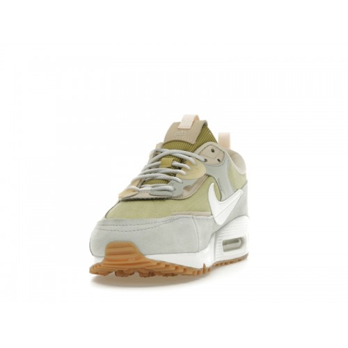 Кроссы Nike Air Max 90 Futura Buff Gold Light Green (W) - женская сетка размеров