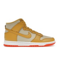 Кроссовки Nike Dunk High Wheat Gold Safety Orange