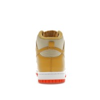 Кроссовки Nike Dunk High Wheat Gold Safety Orange