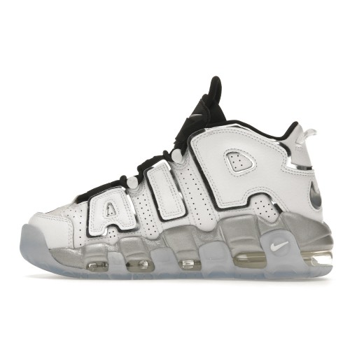 Кроссы Nike Air More Uptempo SE White Chrome (W) - женская сетка размеров