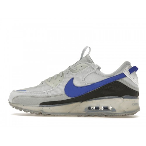 Кроссы Nike Air Max 90 Terrascape Pure Platinum Hyper Royal - мужская сетка размеров