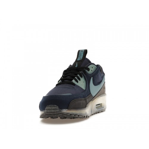 Кроссы Nike Air Max 90 Terrascape Midnight Navy Aqua - мужская сетка размеров