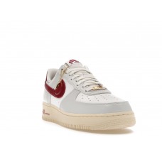 Женские кроссовки Nike Air Force 1 Low 07 SE Just Do It Photon Dust Team Red (W)