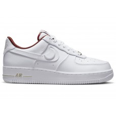Женские кроссовки Nike Air Force 1 Low 07 SE Just Do It Summit White Team Red (W)