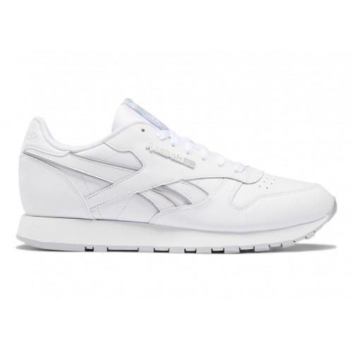 Кроссы Reebok Classic Leather White Cold Grey - мужская сетка размеров