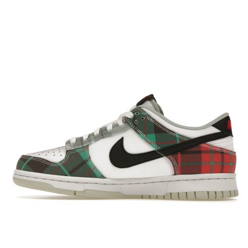 Кроссы Nike Dunk Low Tartan Plaid (GS) - подростковая сетка размеров