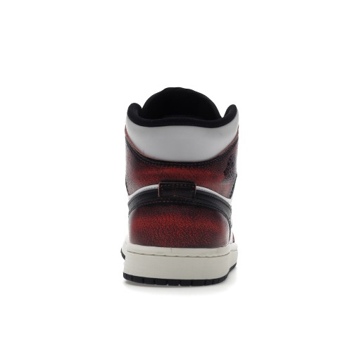 Кроссы Jordan 1 Mid Wear-Away Chicago - мужская сетка размеров