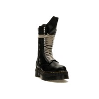 Женские Dr. Martens 1918 Quad Leather Sole Calf Length Boot Rick Owens Black (W)