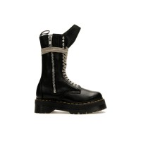 Женские Dr. Martens 1918 Quad Leather Sole Calf Length Boot Rick Owens Black (W)