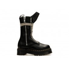 Женские Dr. Martens 1918 Quad Leather Sole Calf Length Boot Rick Owens Black (W)