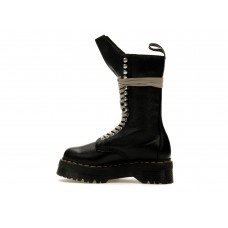 Женские Dr. Martens 1918 Quad Leather Sole Calf Length Boot Rick Owens Black (W)