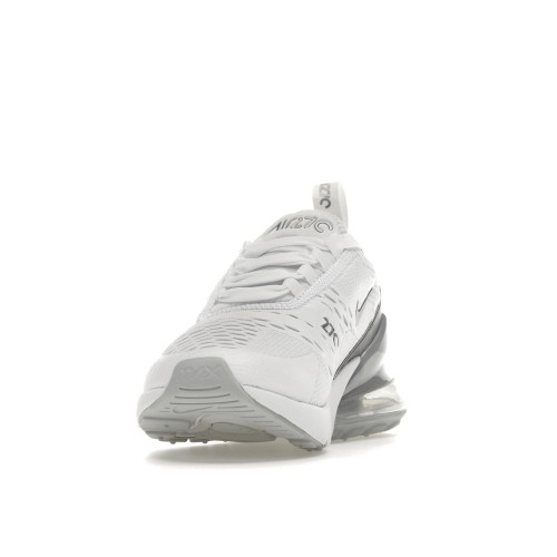 Кроссы Nike Air Max 270 White Pure Platinum (W) - женская сетка размеров