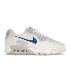 Женские кроссовки Nike Air Max 90 White Metallic Blue (W)