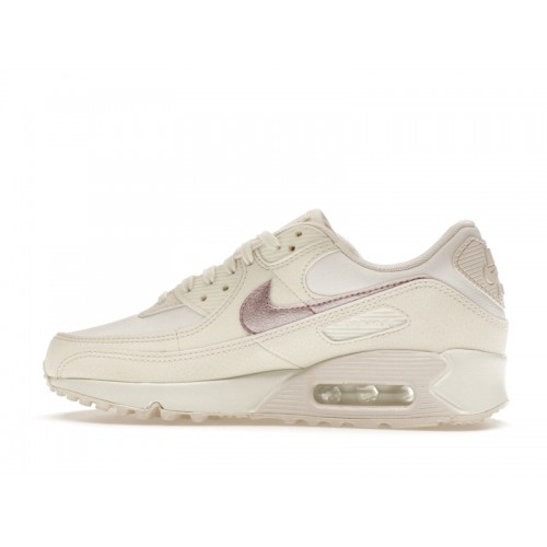 Кроссы Nike Air Max 90 Sail Pink Oxford (W) - женская сетка размеров