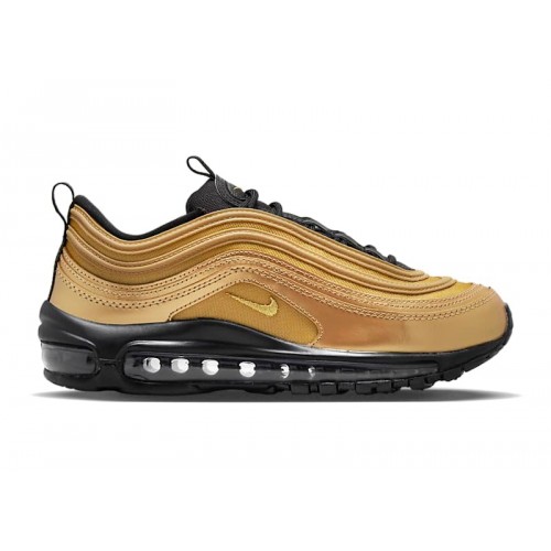 Кроссы Nike Air Max 97 Wheat Gold Black (W) - женская сетка размеров