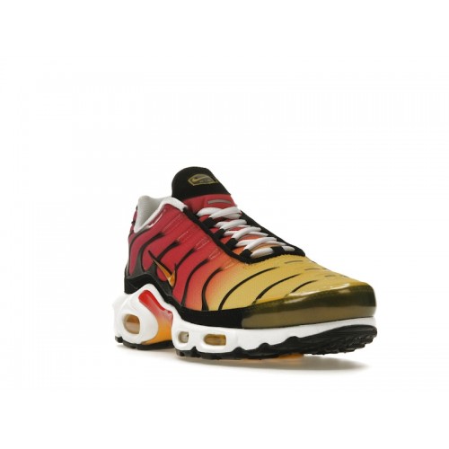 Кроссы Nike Air Max Plus Yellow Pink Gradient - мужская сетка размеров