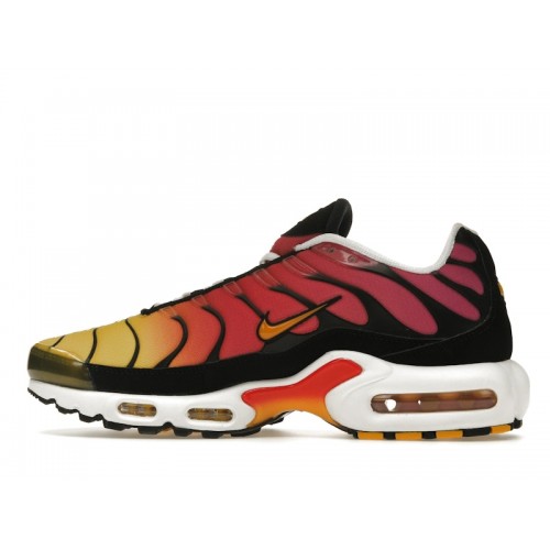 Кроссы Nike Air Max Plus Yellow Pink Gradient - мужская сетка размеров