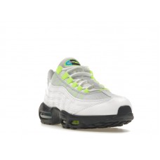 Nike Air Max 95 White Volt Football Grey 3D Multi Swoosh