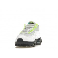Nike Air Max 95 White Volt Football Grey 3D Multi Swoosh