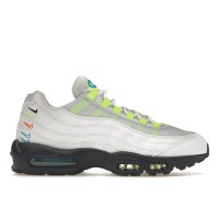 Кроссовки Nike Air Max 95 White Volt Football Grey 3D Multi Swoosh