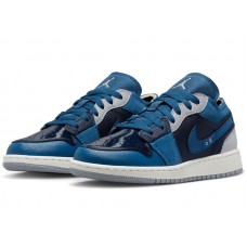 Подростковые Jordan 1 Low SE Craft Inside Out Obsidian (GS)