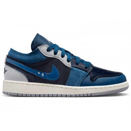 Air Jordan 1 Low SE Craft GS Inside Out - Obsidian - подростковая сетка размеров