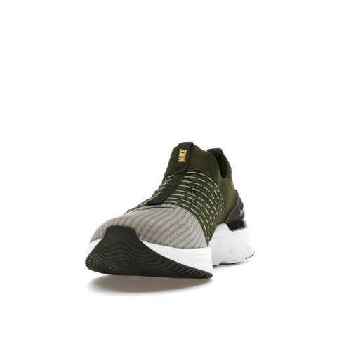 Кроссы Nike React Phantom Run Flyknit 2 Rough Green Sequoia - мужская сетка размеров