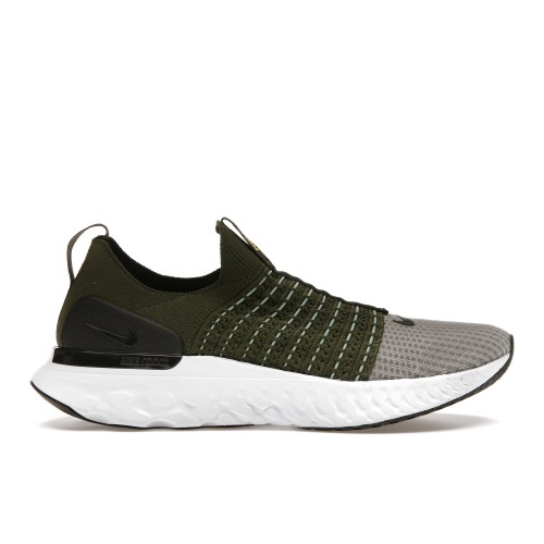 Кроссы Nike React Phantom Run Flyknit 2 Rough Green Sequoia - мужская сетка размеров