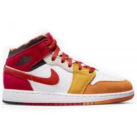 Подростковые кроссовки Jordan 1 Mid SE Picnic (GS)