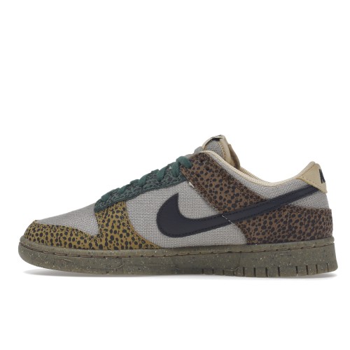 Кроссы Nike Dunk Low Safari Golden Moss - мужская сетка размеров