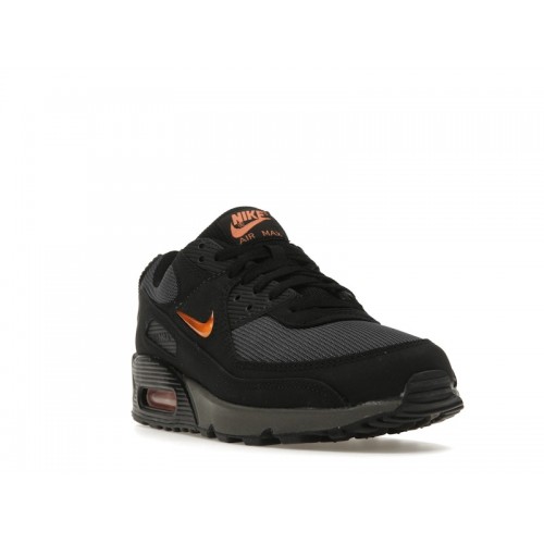 Кроссы Nike Air Max 90 Jewel Black Safety Orange - мужская сетка размеров