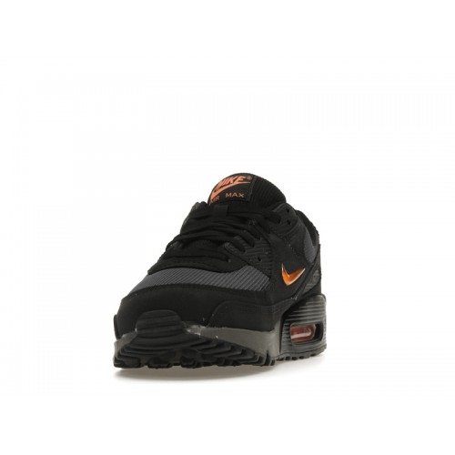 Кроссы Nike Air Max 90 Jewel Black Safety Orange - мужская сетка размеров