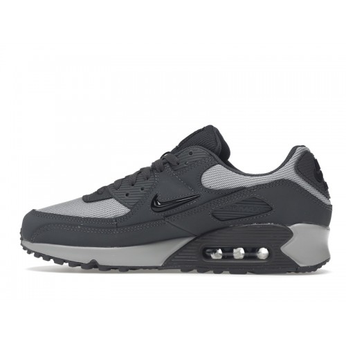 Кроссы Nike Air Max 90 Jewel Wolf Grey - мужская сетка размеров