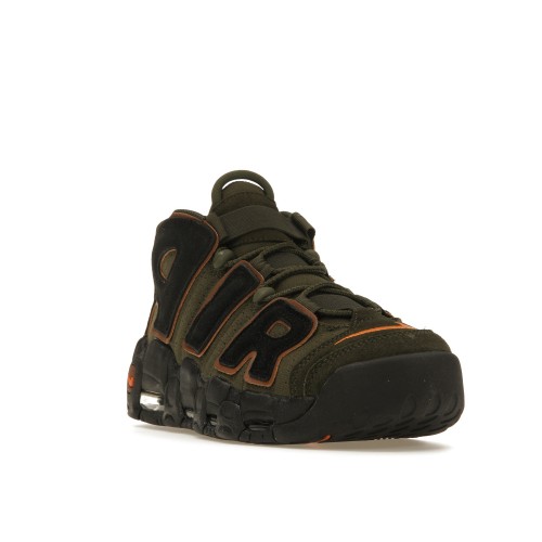 Кроссы Nike Air More Uptempo 96 Cargo Khaki Alpha Orange - мужская сетка размеров