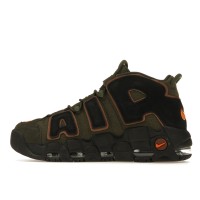 Кроссовки Nike Air More Uptempo 96 Cargo Khaki Alpha Orange