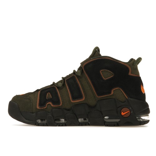 Кроссы Nike Air More Uptempo 96 Cargo Khaki Alpha Orange - мужская сетка размеров