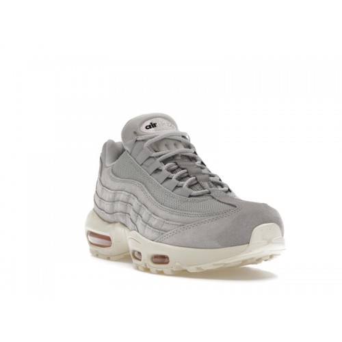 Кроссы Nike Air Max 95 Grey Fog Pink Foam - мужская сетка размеров