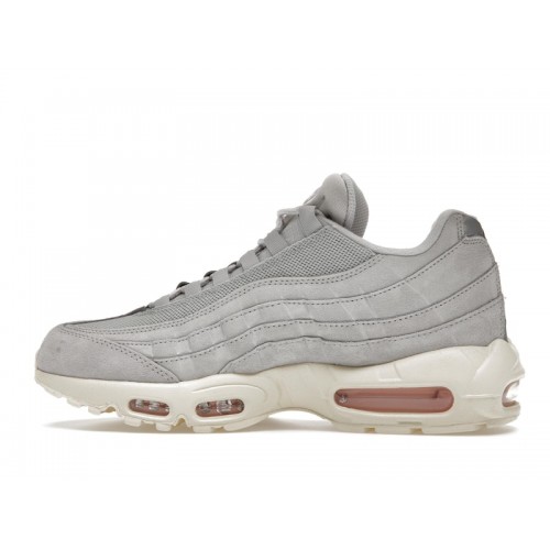 Кроссы Nike Air Max 95 Grey Fog Pink Foam - мужская сетка размеров