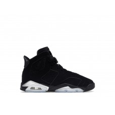Подростковые кроссовки Jordan 6 Retro Chrome Metallic Silver (GS)
