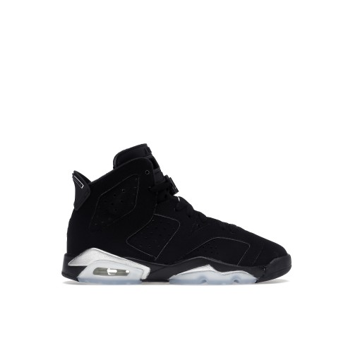 Кроссы Jordan 6 Retro Chrome Metallic Silver (GS) - подростковая сетка размеров