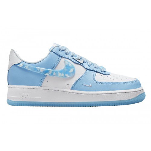 Кроссы Nike Air Force 1 Low Nail Art White Blue (W) - женская сетка размеров