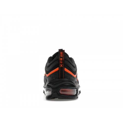 Nike Air Max 97 GS Black Safety Orange - подростковая сетка размеров