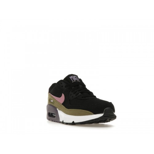 Кроссы Nike Air Max 90 Black Canyon Purple (GS) - подростковая сетка размеров