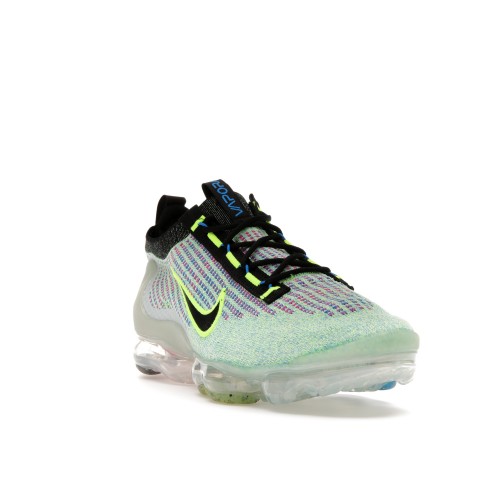 Кроссы Nike Air VaporMax 2021 Flyknit Next Nature Volt Photo Blue - мужская сетка размеров