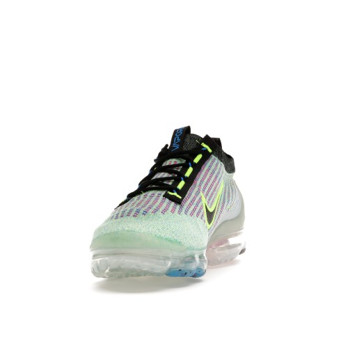 Кроссы Nike Air VaporMax 2021 Flyknit Next Nature Volt Photo Blue - мужская сетка размеров